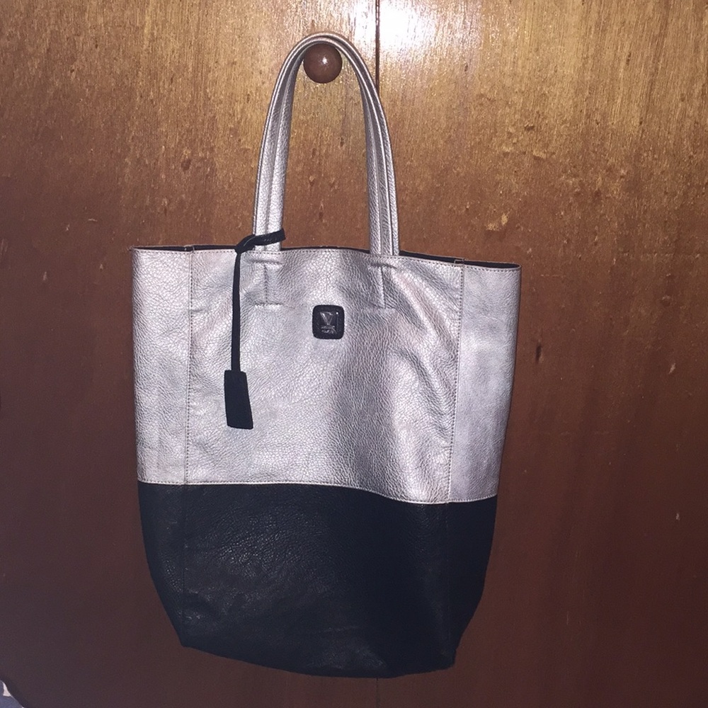 Kooba V Couture tote in Silver and Black